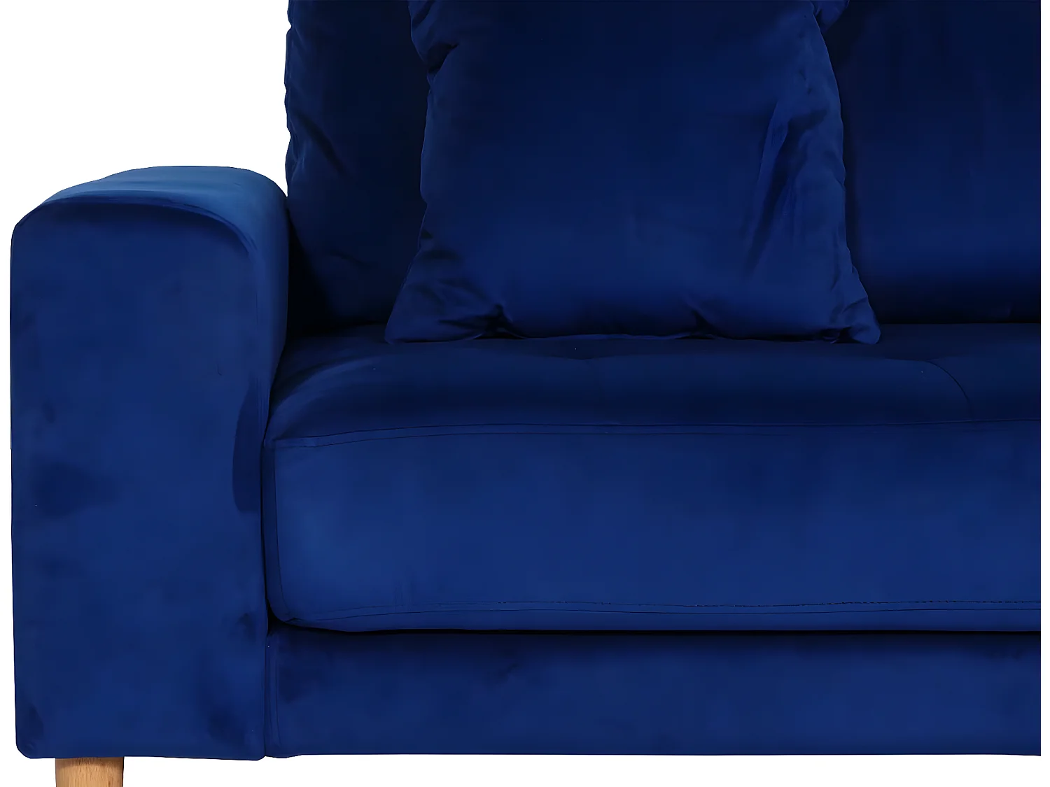 Ecksofa MCW-J54, Samt blau