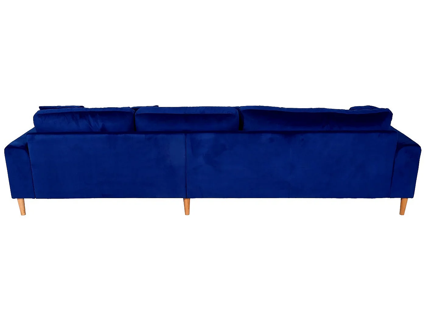 Hjørnesofa MCW-J54,  Blå fløjl