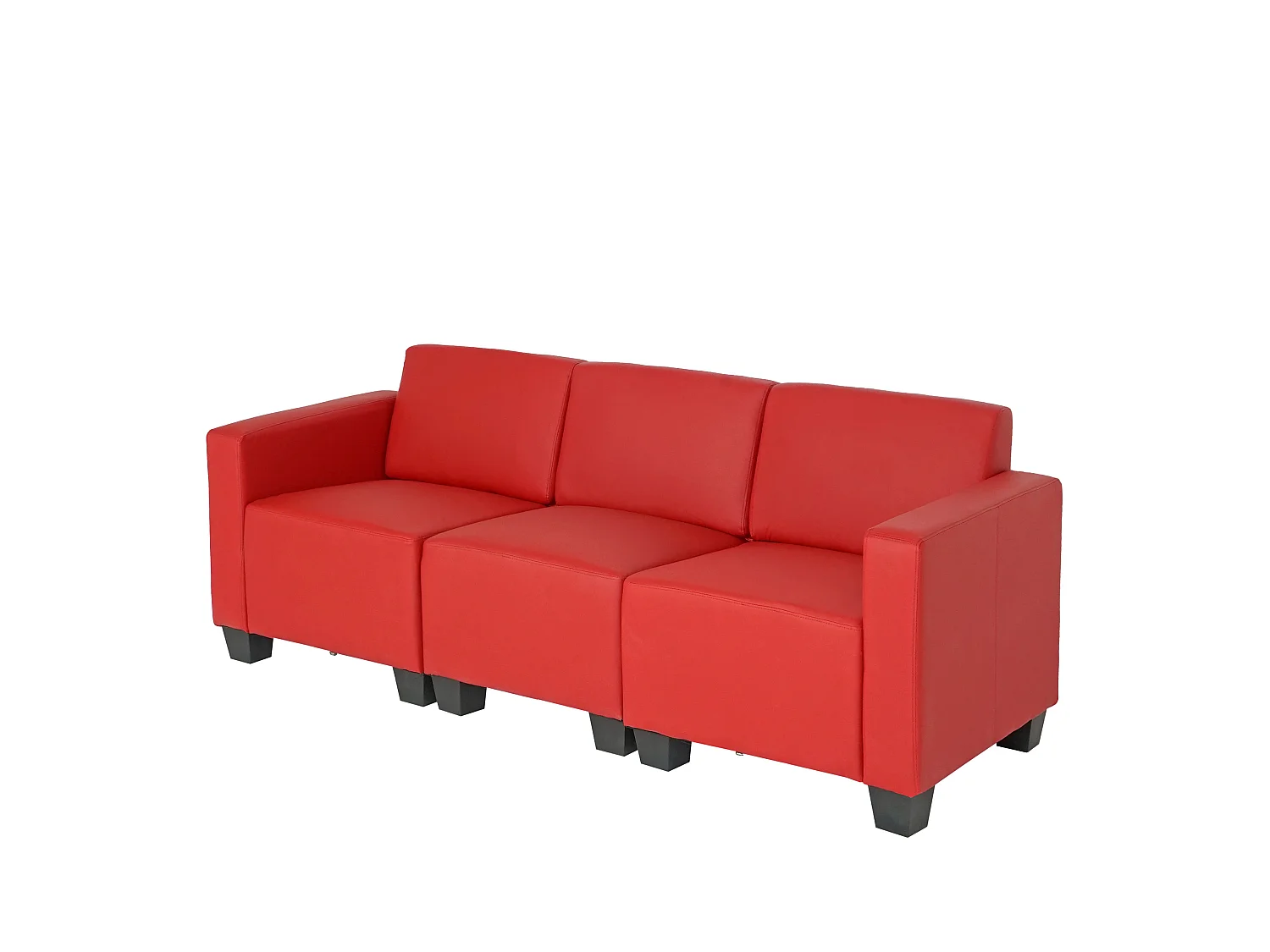 Sofa 3-osobowa Moncalieri,  Red