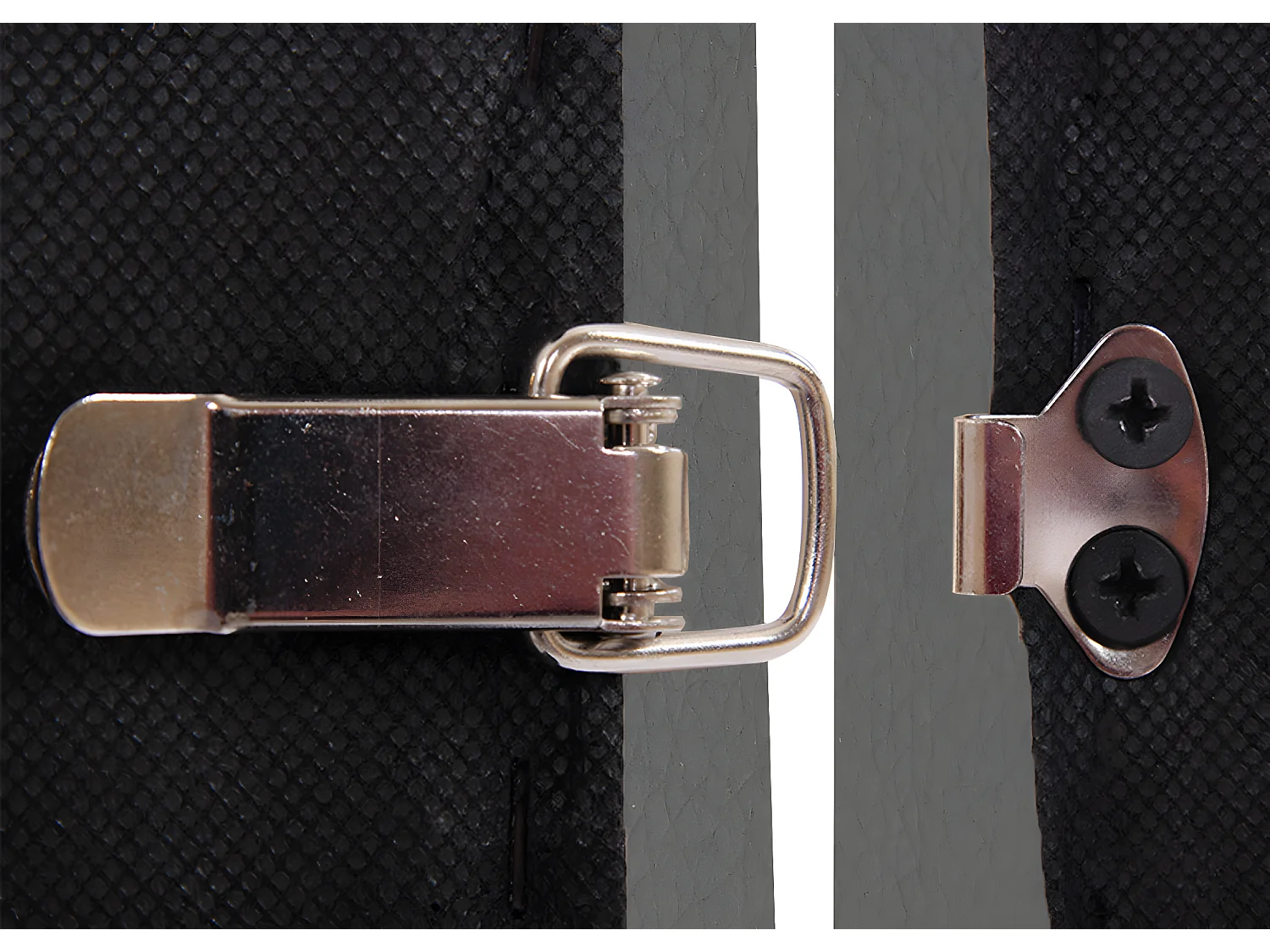 Salotto modulare componibile lounge moderno Lione N71 ecopelle divano 2 posti senza braccioli grigio scuro