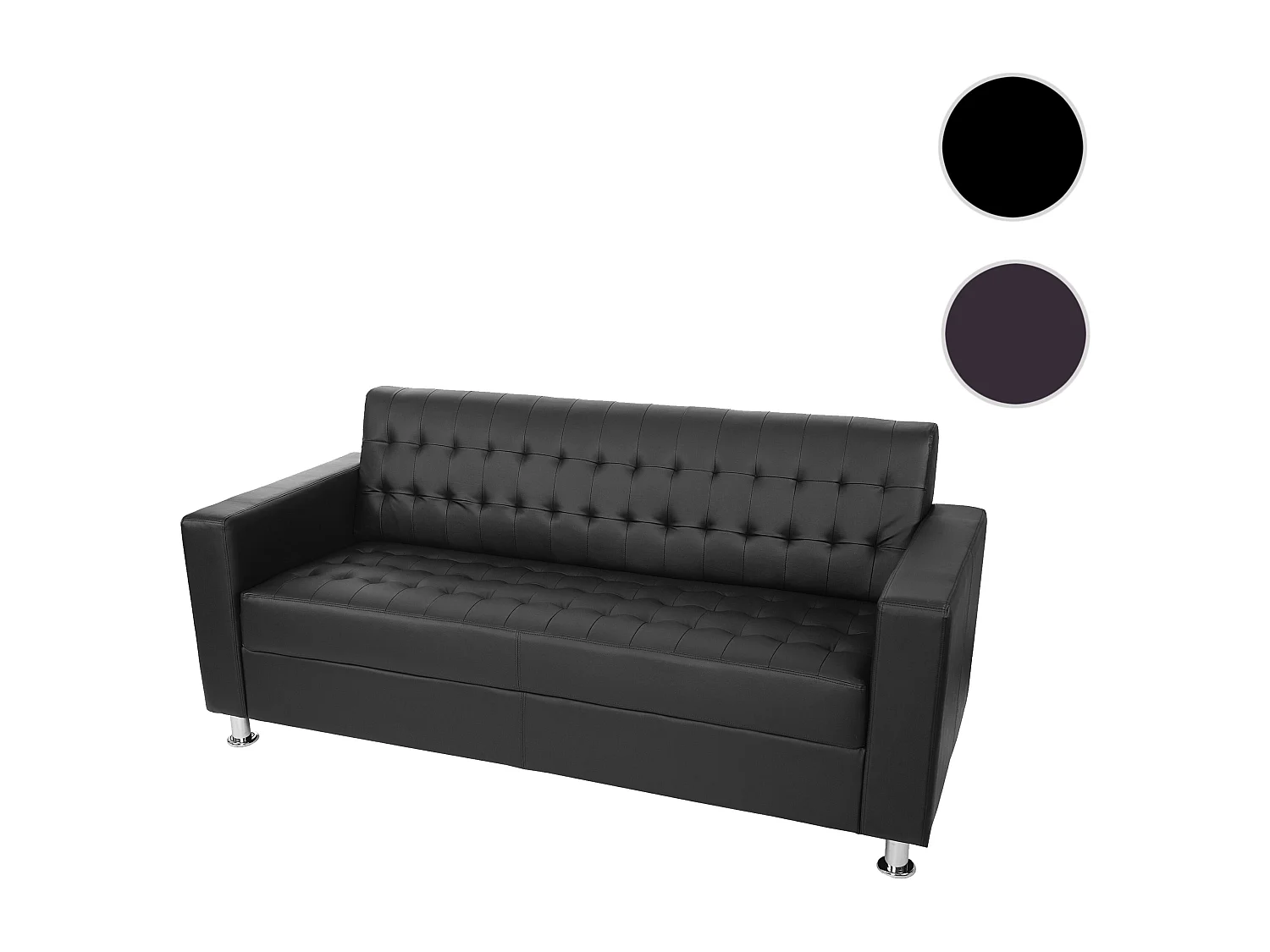 3-zitsbank Pori,  zwart