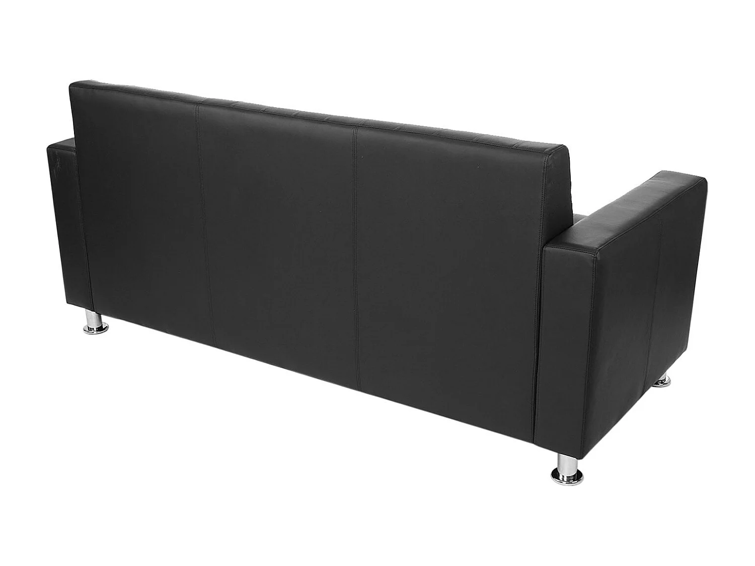 3er Sofa Pori, Schwarz