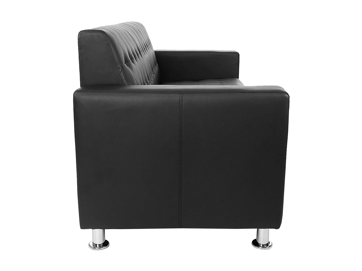 3er Sofa Pori, Schwarz