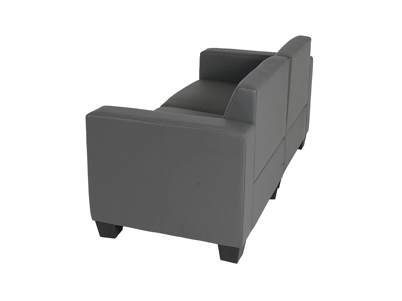 Canapé 2 places Moncalieri,  gris foncé