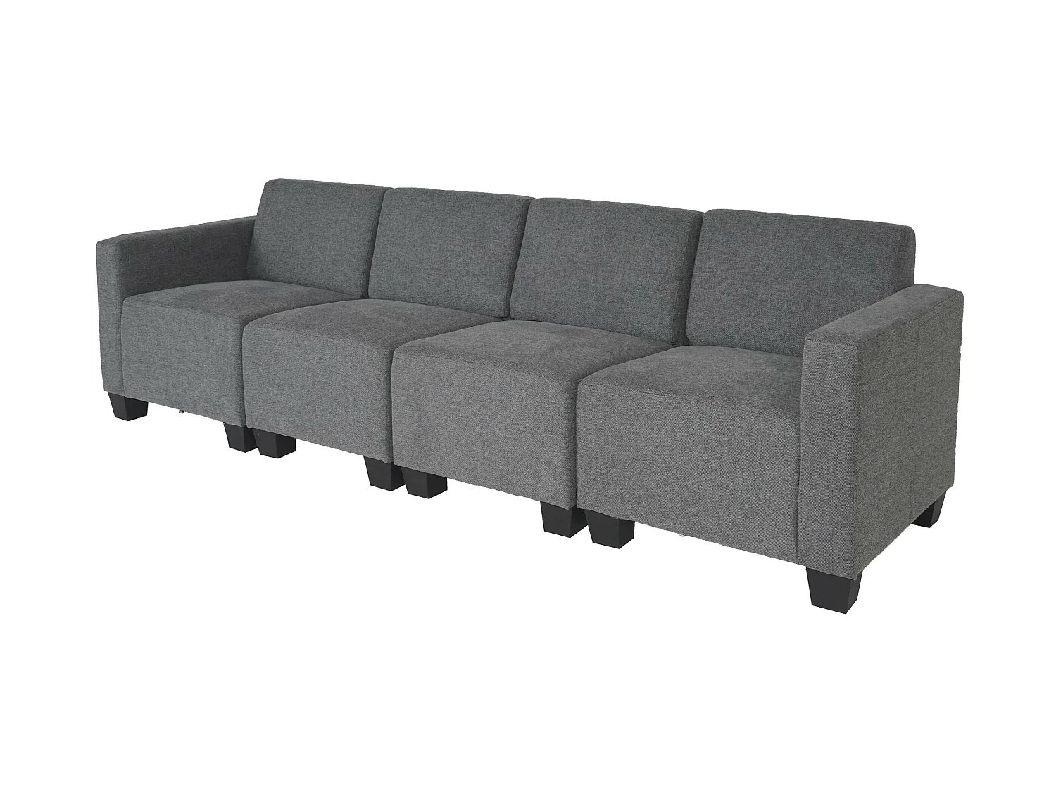 Canapé modulaire 4 places Moncalieri,  gris