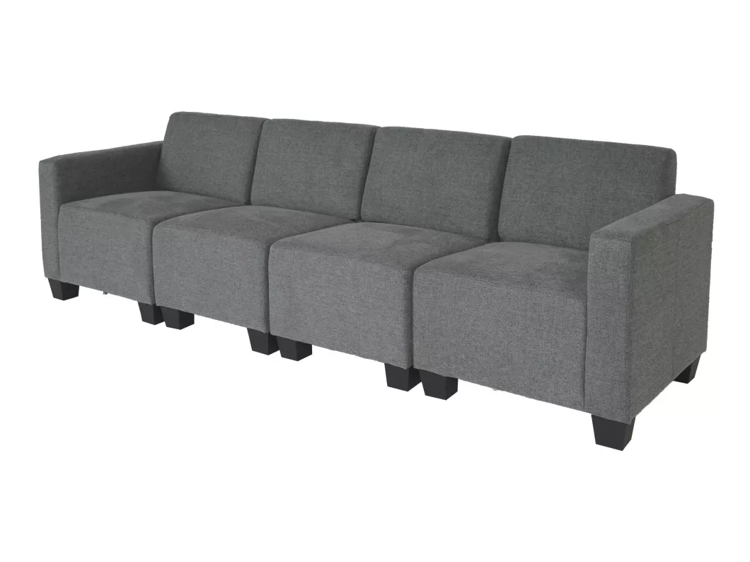 Kauf Unique Modular 4-Sitzer Sofa Couch Moncalieri, Grau