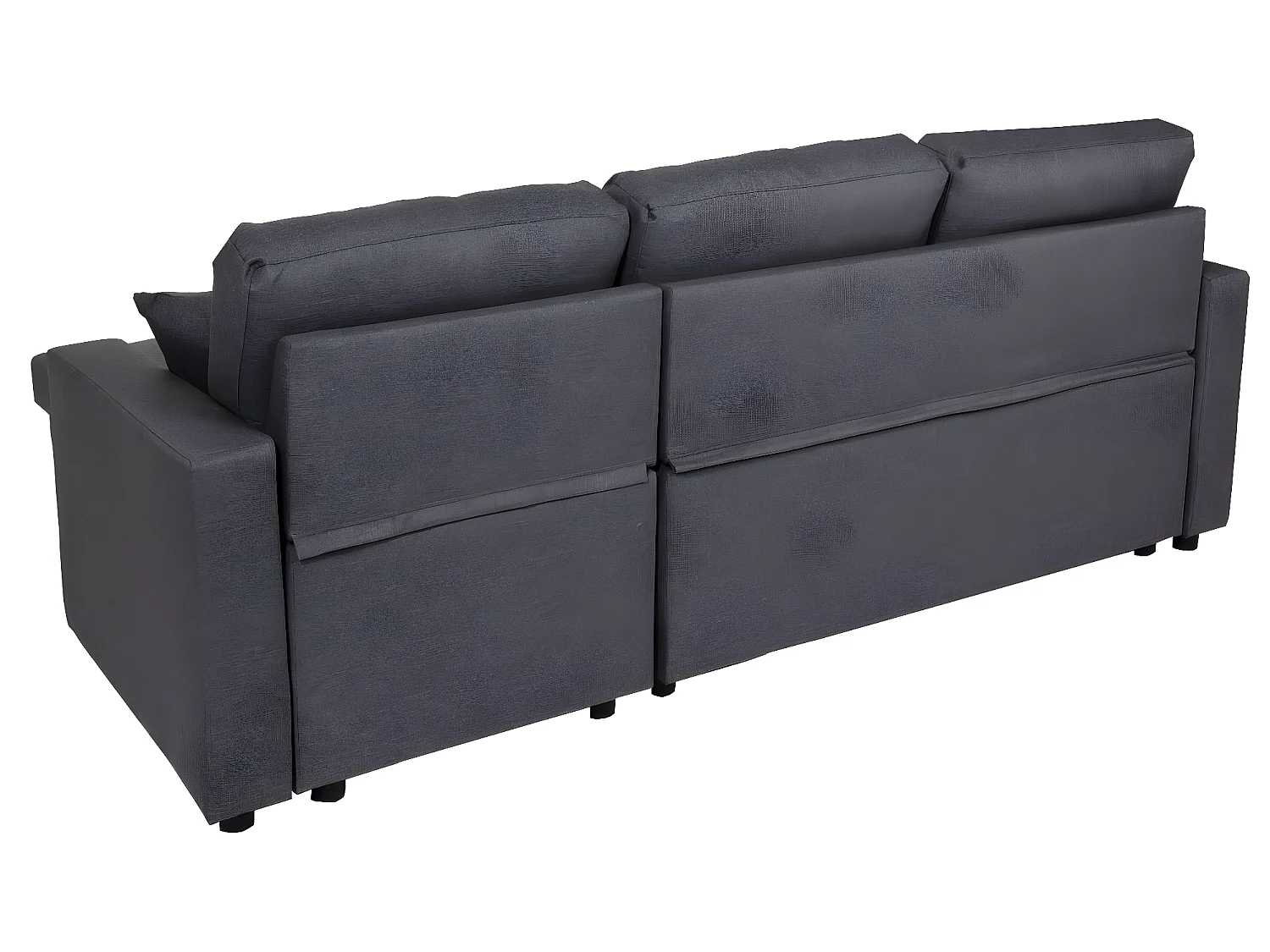 Sofa narożna z funkcją spania MCW-L17,  ciemnoszary