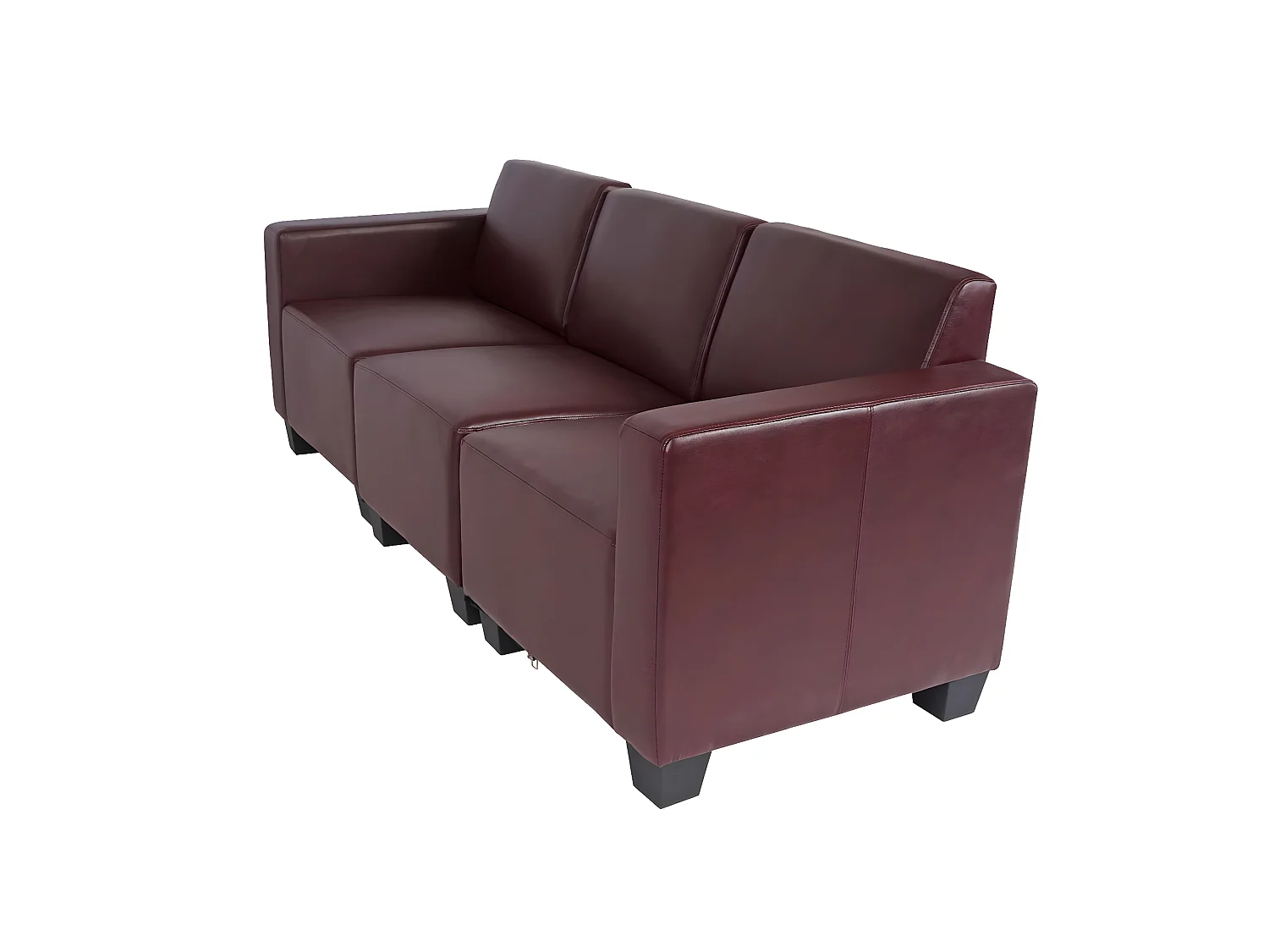 3-Sitzer Sofa Moncalieri, Rot-braun