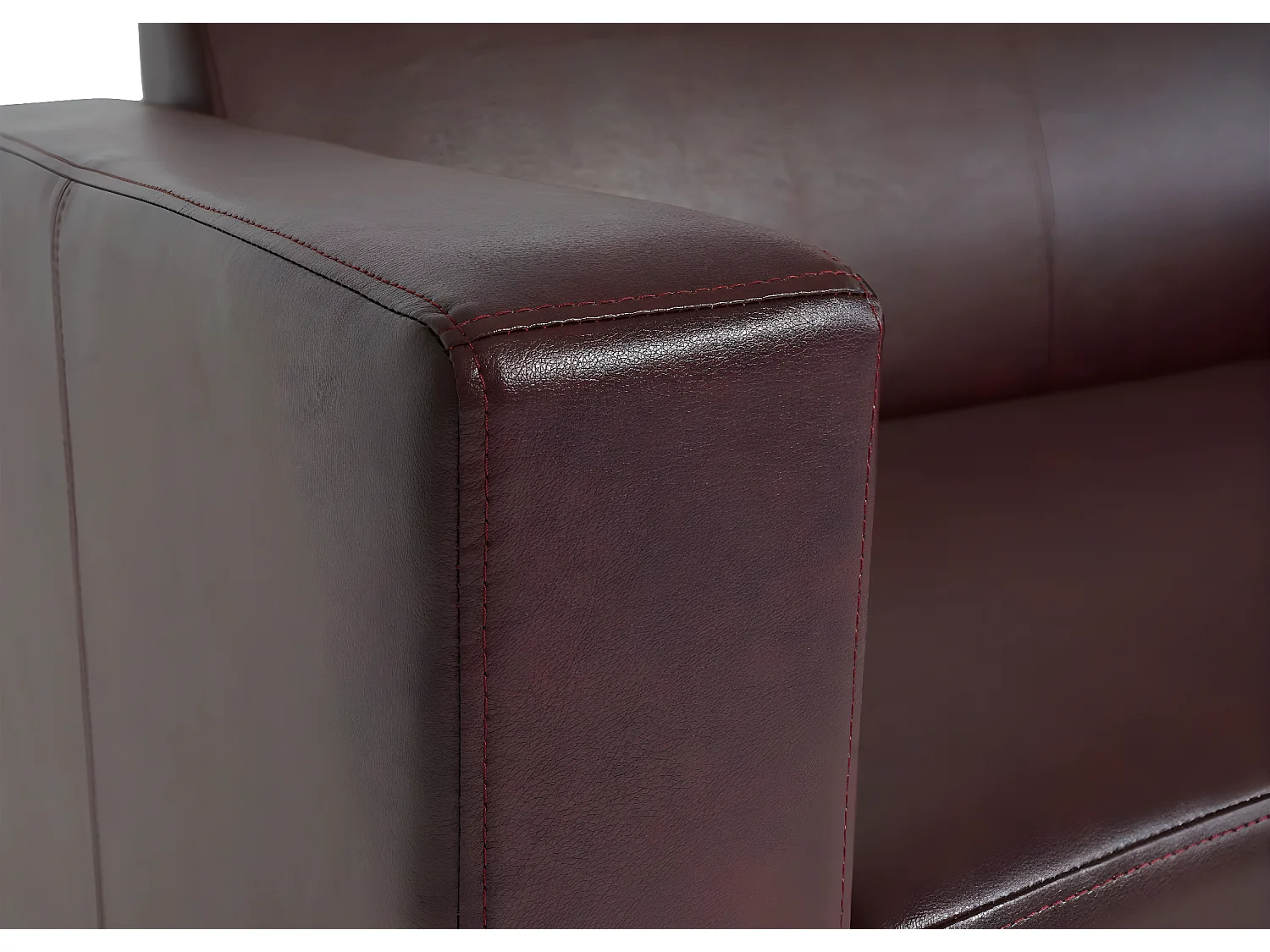 3-Sitzer Sofa Moncalieri, Rot-braun