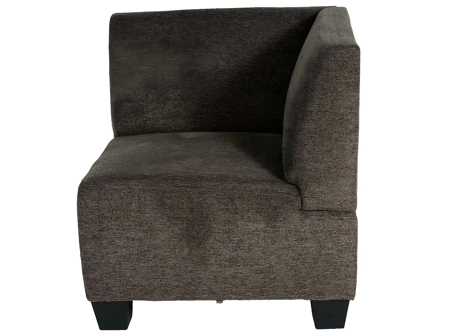 Modulaire 3-zitsbank Moncalieri,  bruin, hoge armleuningen