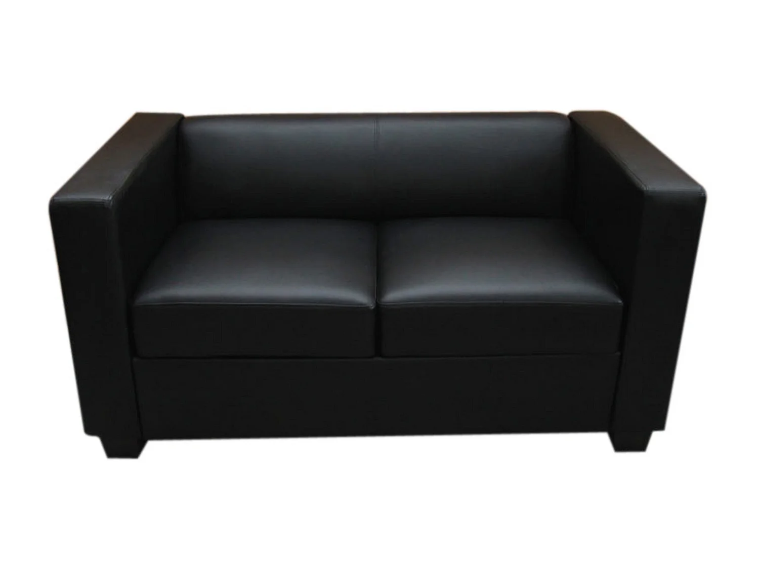 2er Sofa Lille, Schwarz