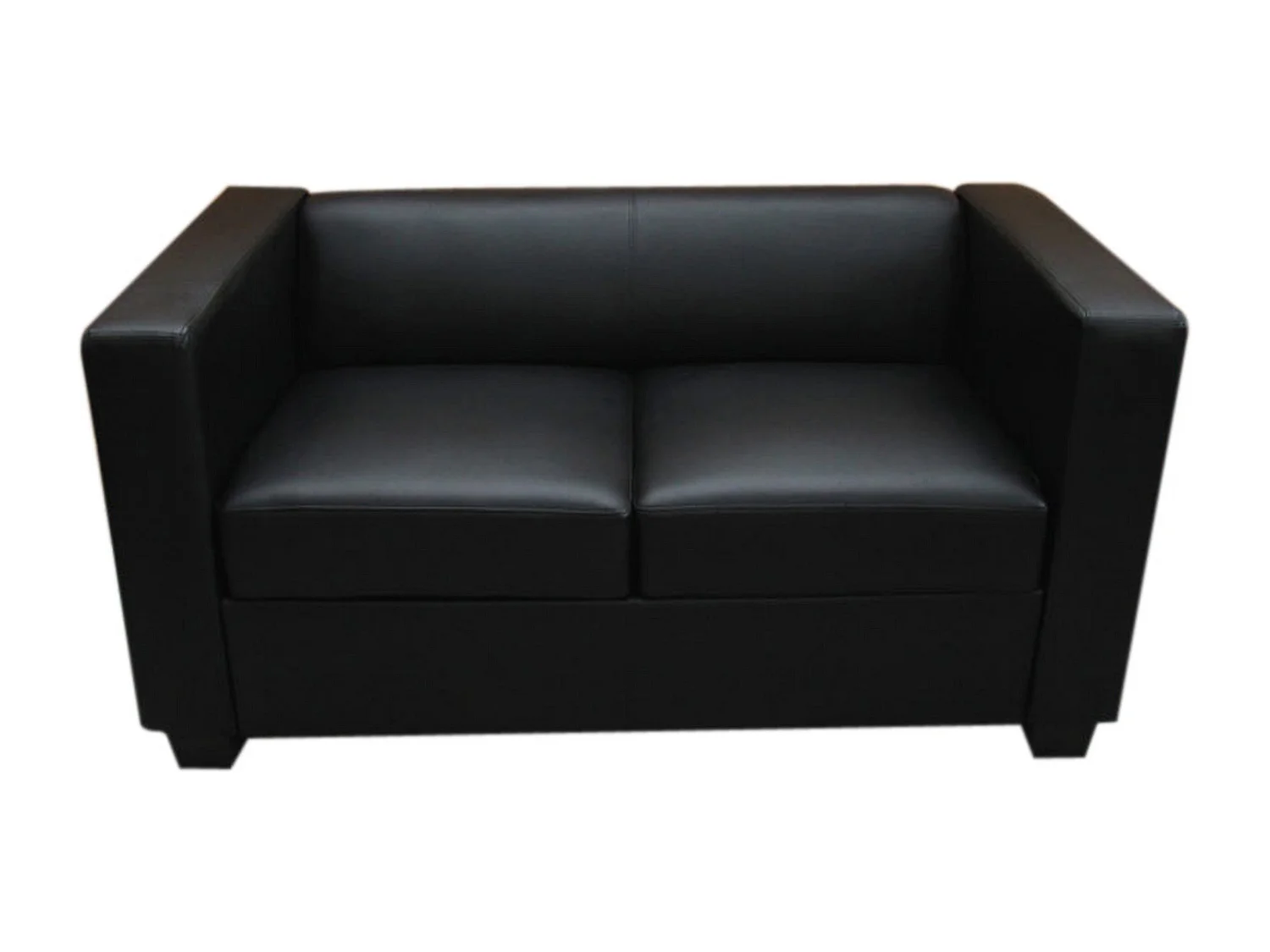 2er Sofa Lille, Schwarz