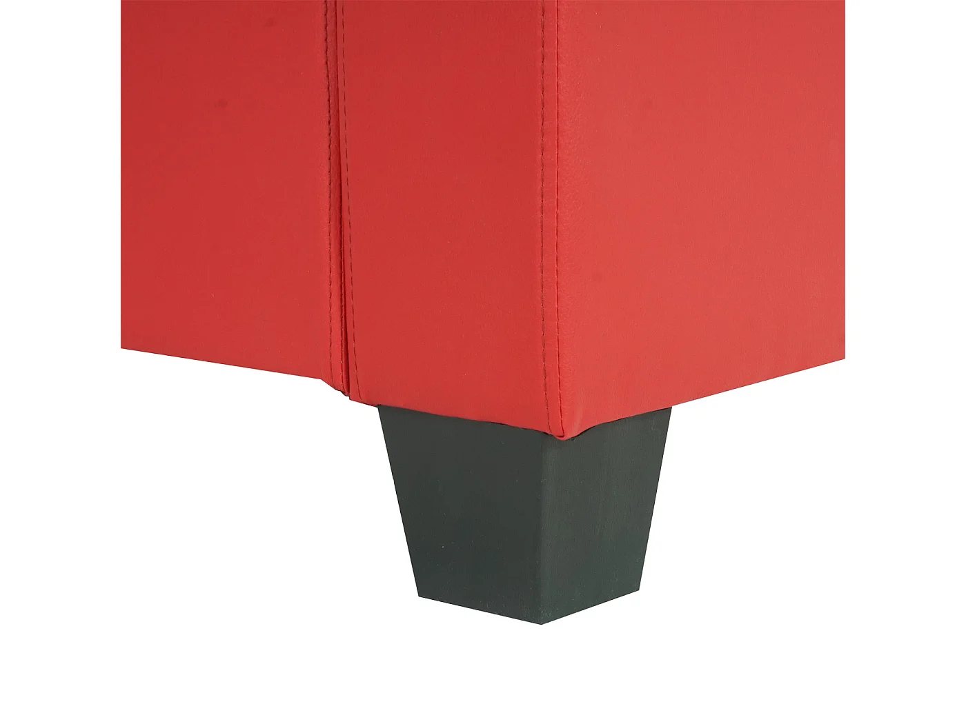 Sofa 2-osobowa Moncalieri imitacja skóry,  czerwony