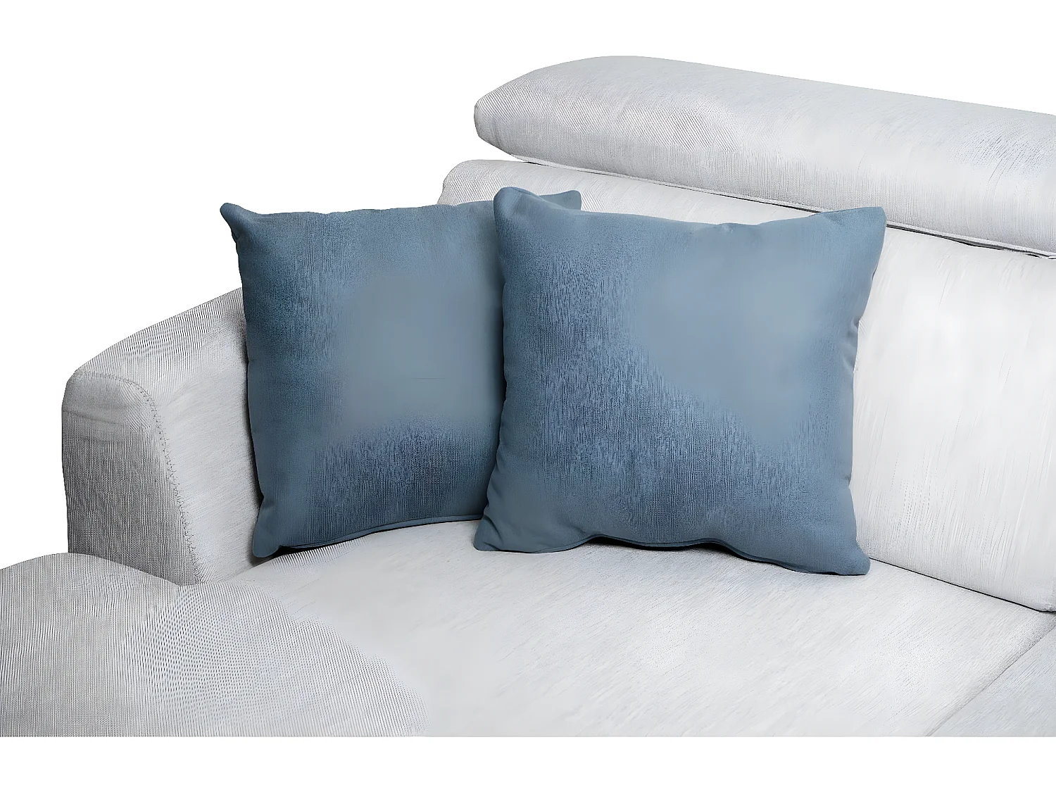 Bank MCW-G44 L-vorm,  links, lichtgrijs