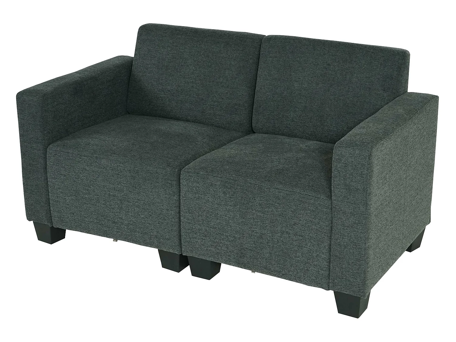 Modulaire 2-zitsbank Moncalieri,  antracietgrijs