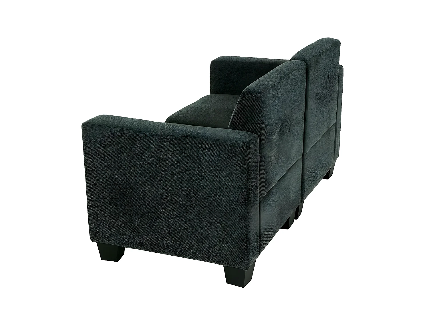 Modulaire 2-zitsbank Moncalieri,  antracietgrijs