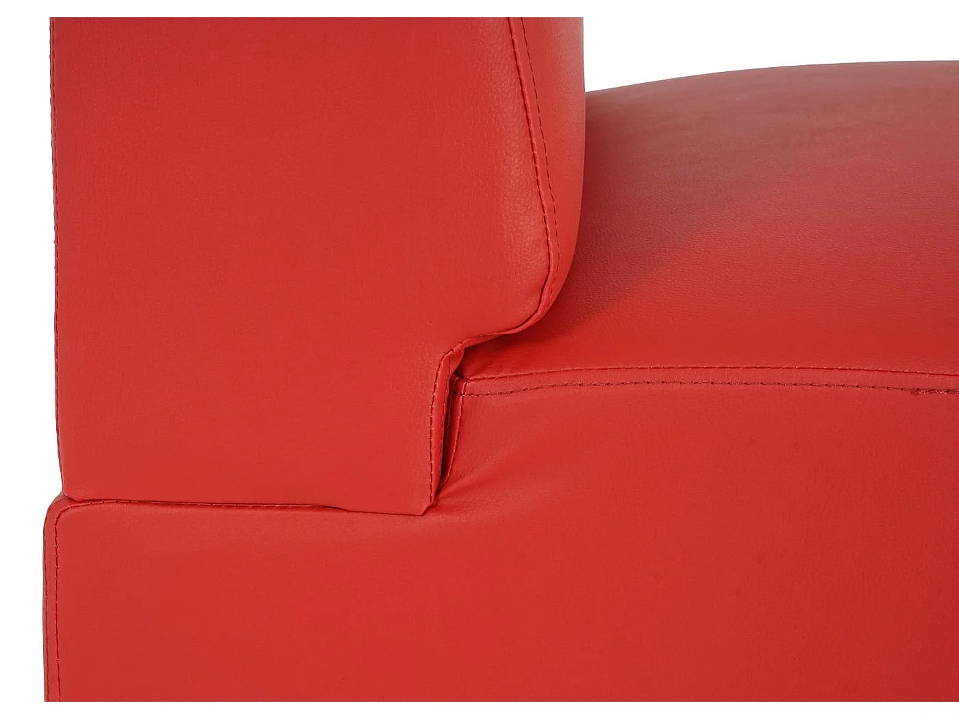 2-seater Moncalieri,  red, without armrests