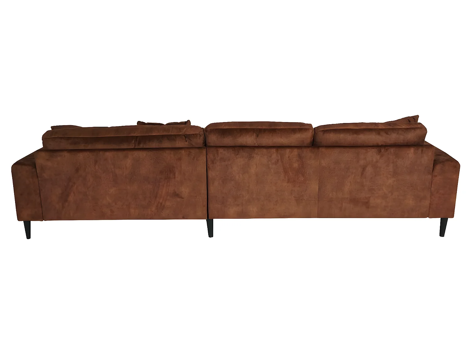Ecksofa MCW-J54, Samt rost-rot