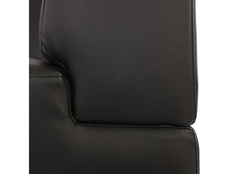 Modular de 4 plazas Moncalieri,  negro, reposabrazos altos