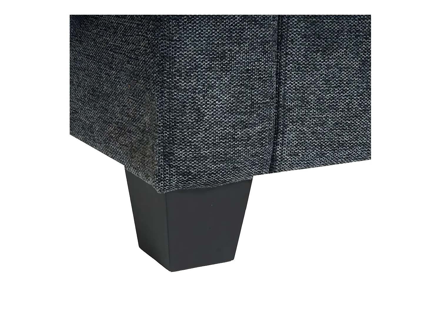 Modular Canapé 3 places Moncalieri,  gris anthracite, sans accoudoirs