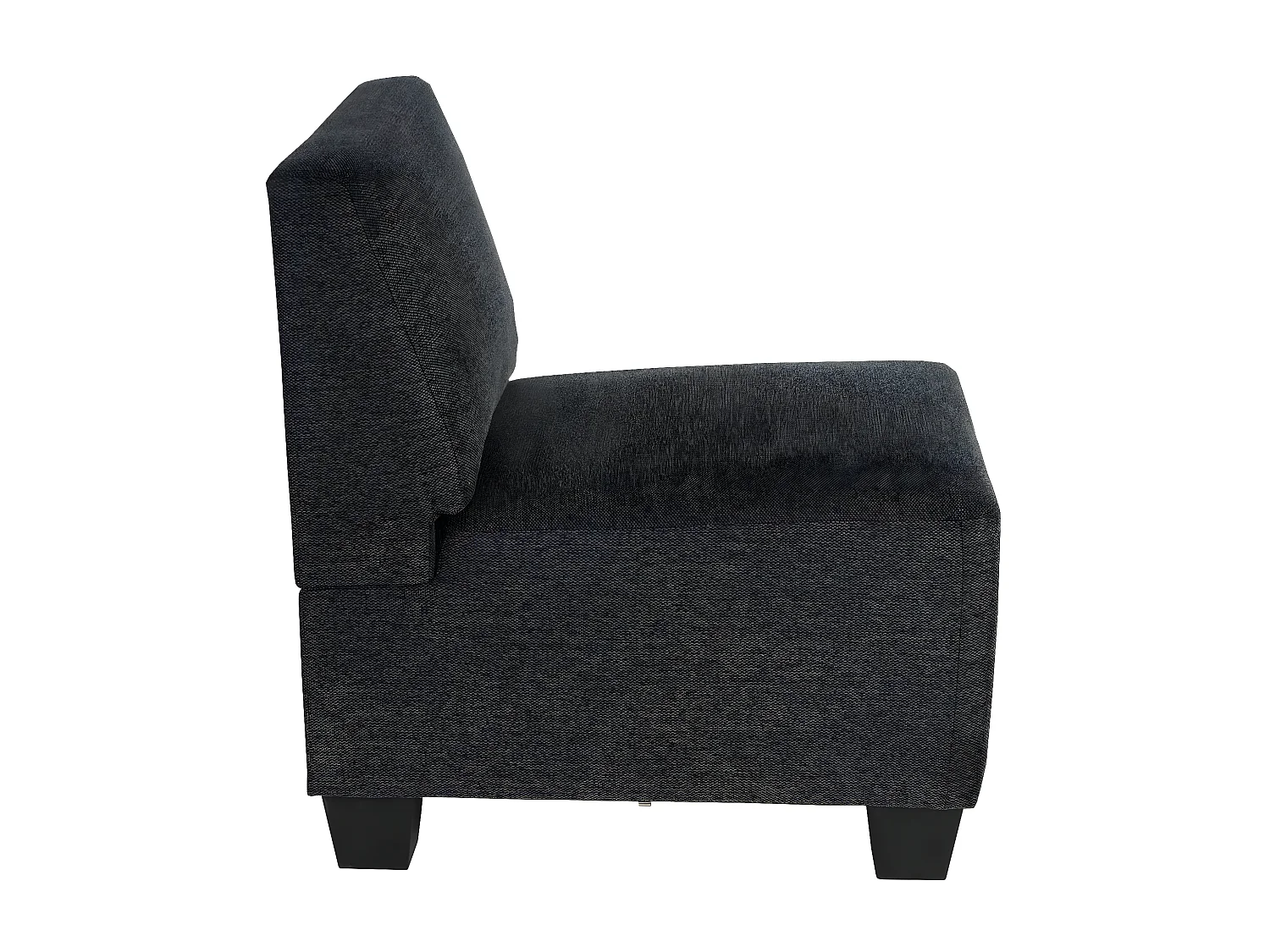 Modular Canapé 3 places Moncalieri,  gris anthracite, sans accoudoirs