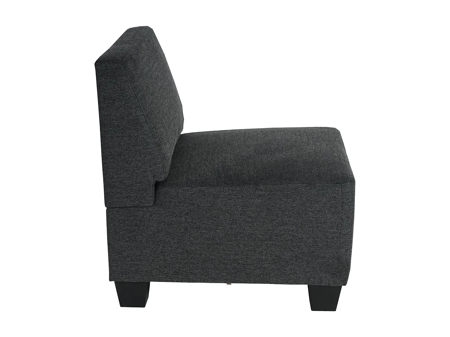 Modułowa sofa 3-osobowa Moncalieri,  antracytowo-szara, bez podłokietników