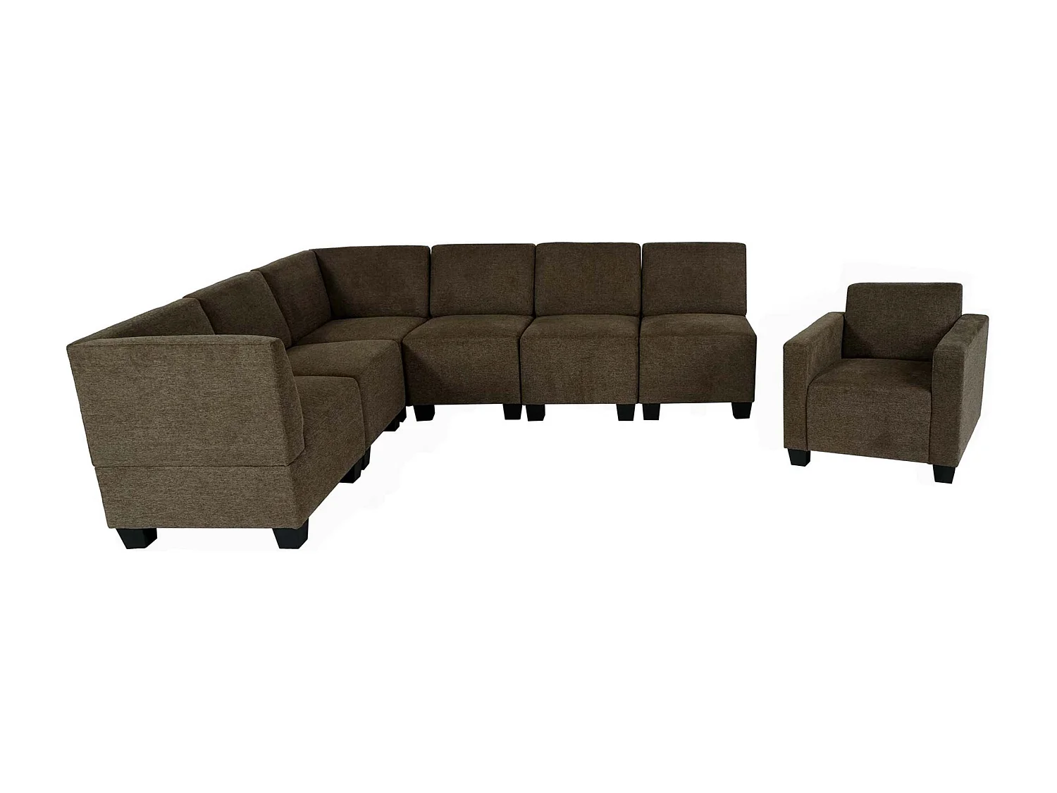 Sofa-systeem Moncalieri (7-delig),  bruin