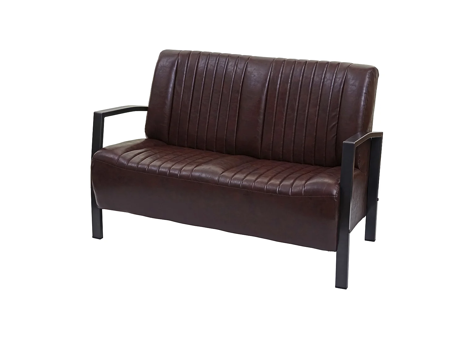 2er Sofa MCW-H10, Vintage braun