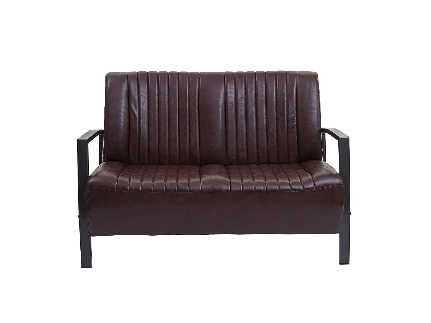 2er Sofa MCW-H10, Vintage braun