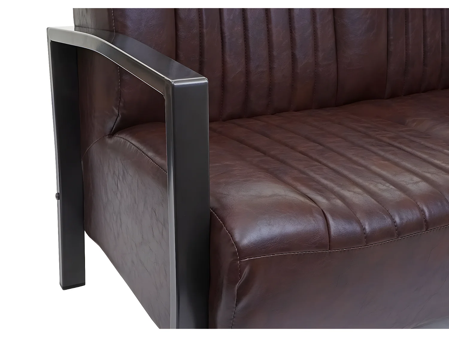 2er Sofa MCW-H10, Vintage braun