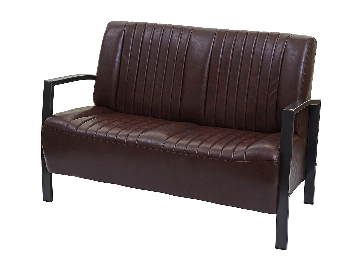 2er Sofa MCW-H10, Vintage braun