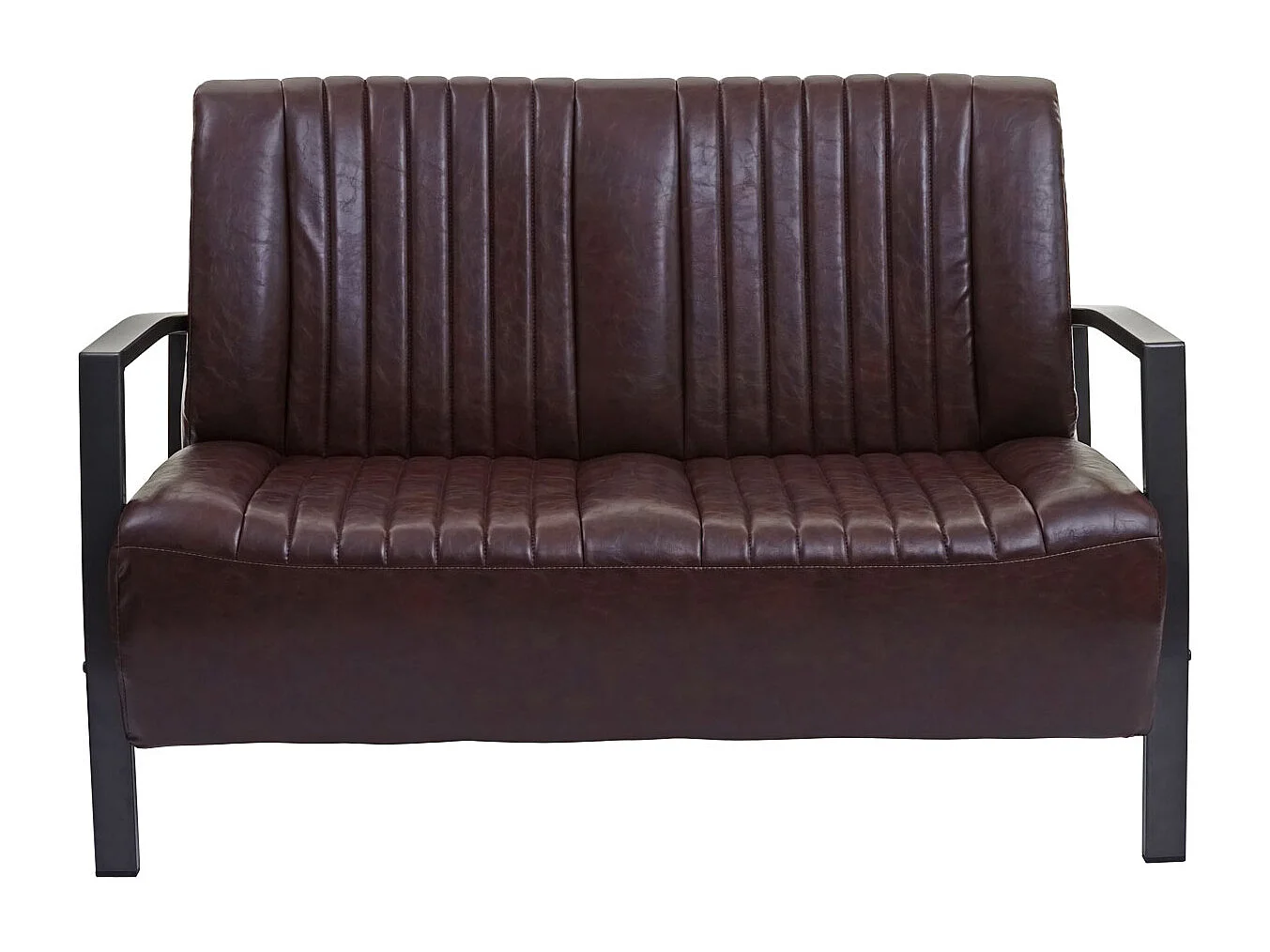 2er Sofa MCW-H10, Vintage braun