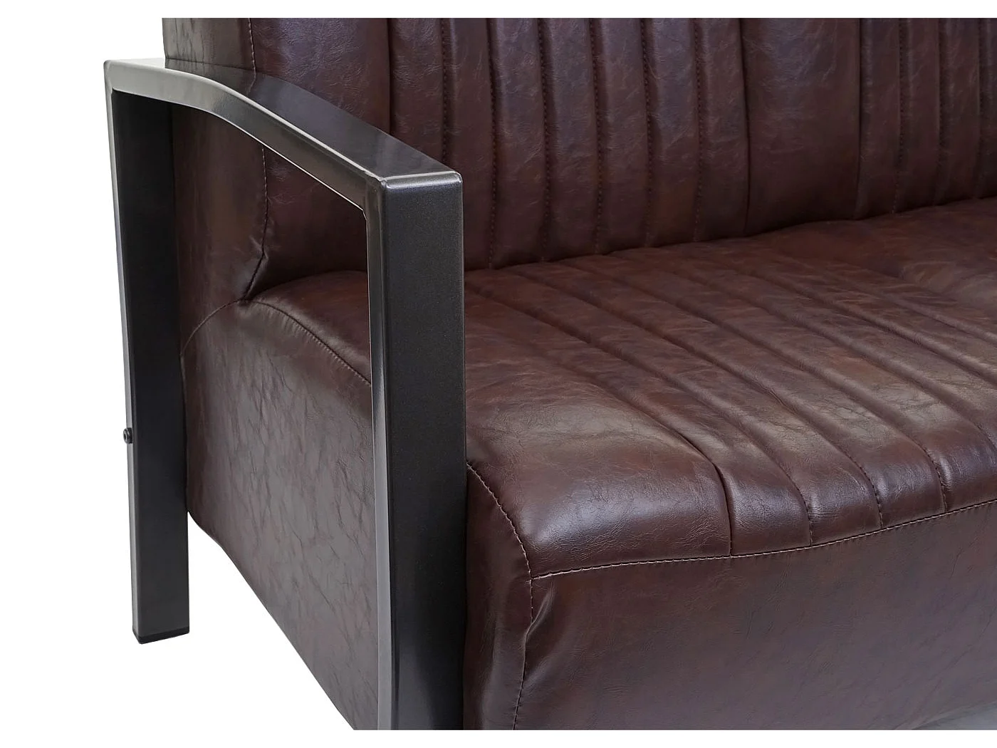 2-personers sofa MCW-H10,  vintagebrun