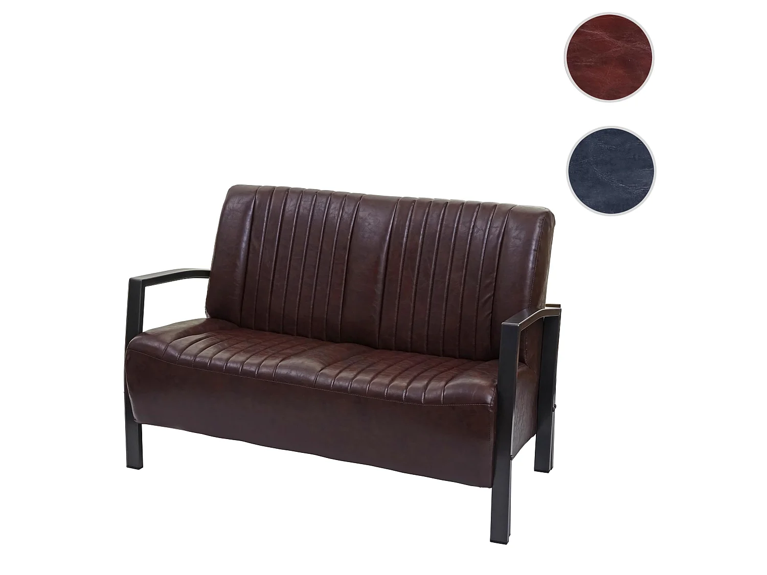 2-personers sofa MCW-H10,  vintagebrun