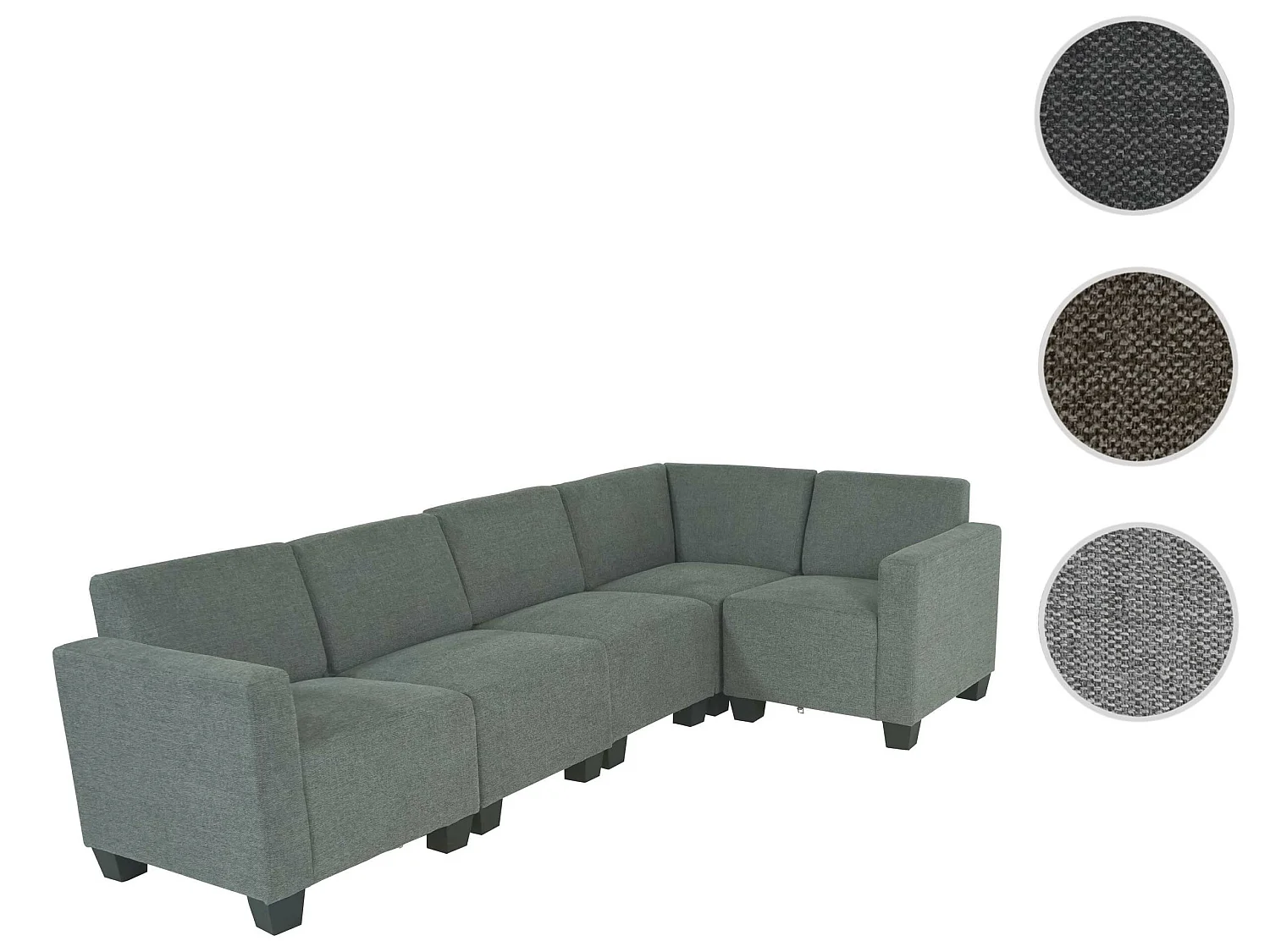 Système de canapé Ensemble de canapés Moncalieri,  gris