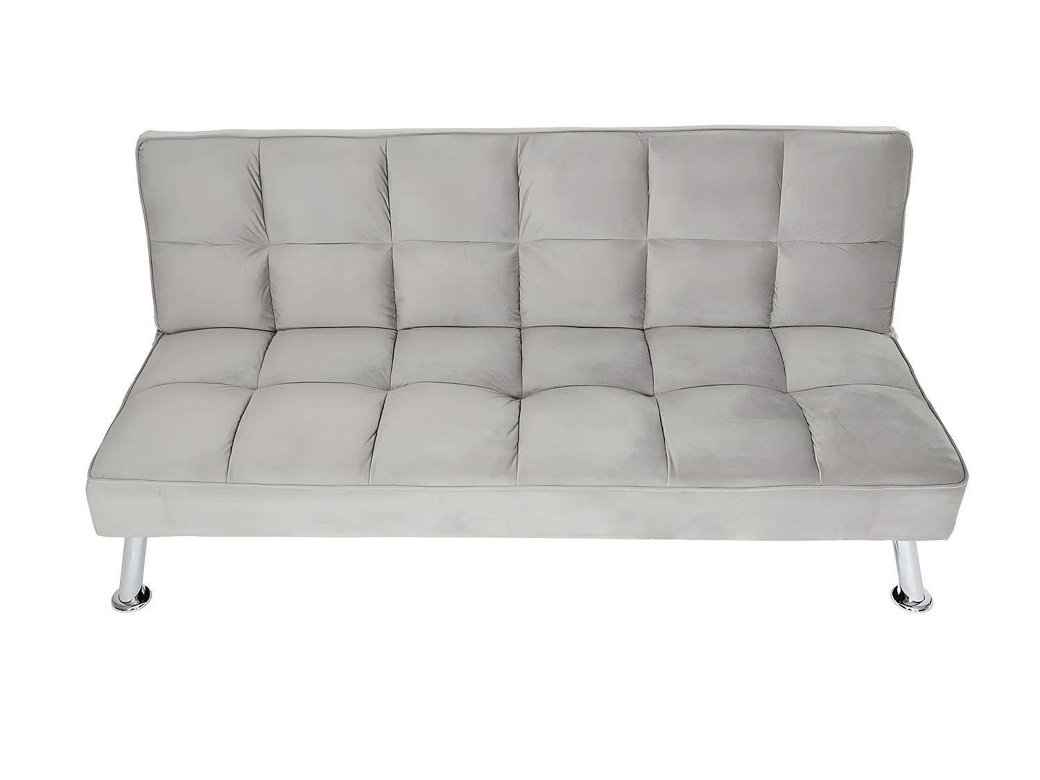 Bank MCW-K21,  fluweel, grijs