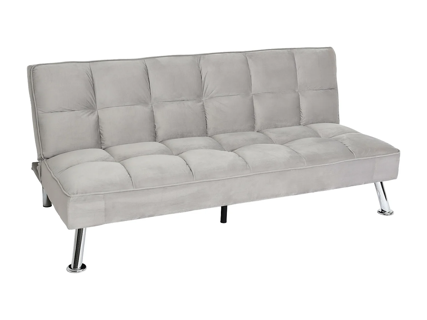 Sofa MCW-K21,  aksamit, szary