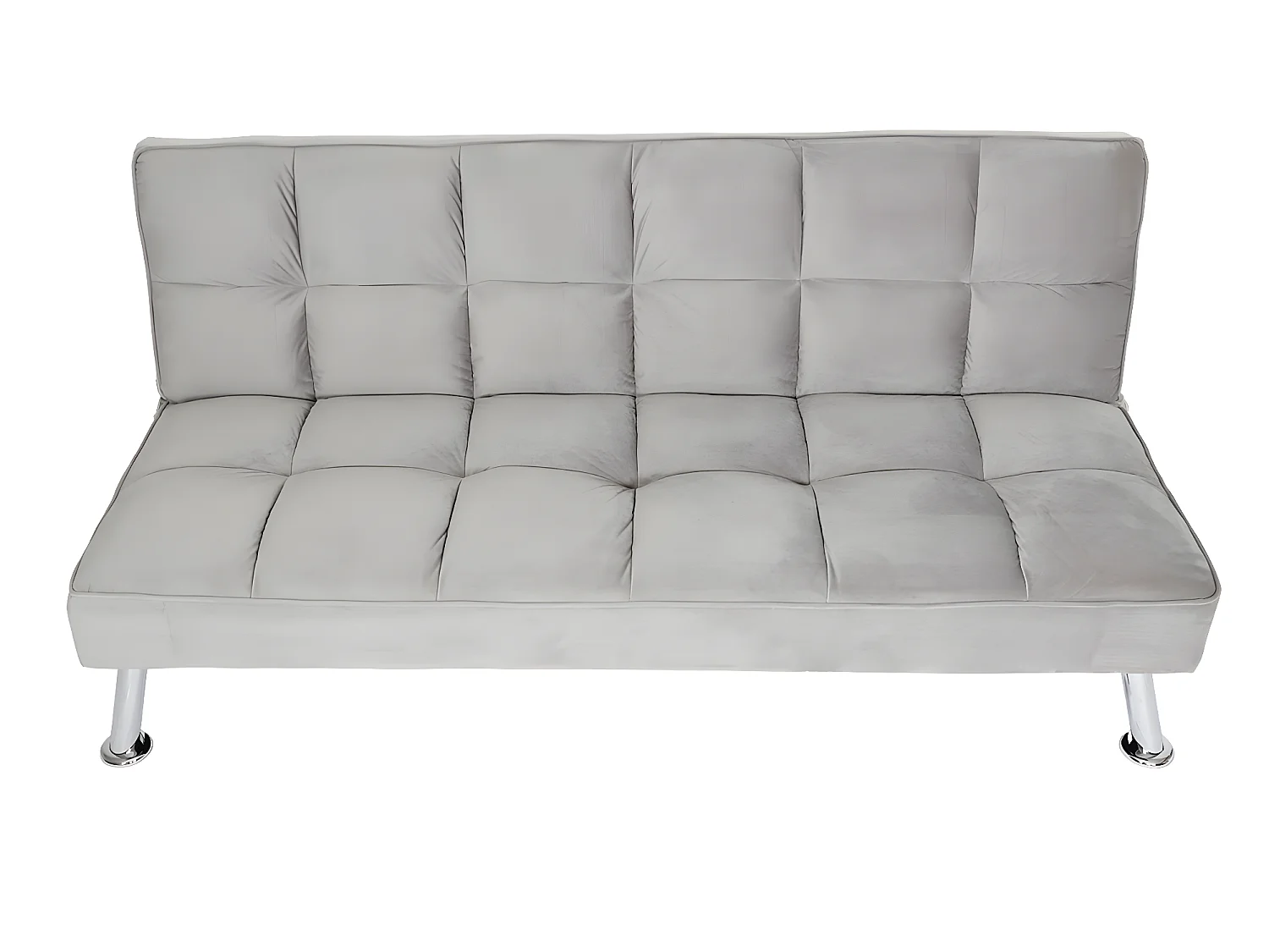 Sofa MCW-K21,  aksamit, szary