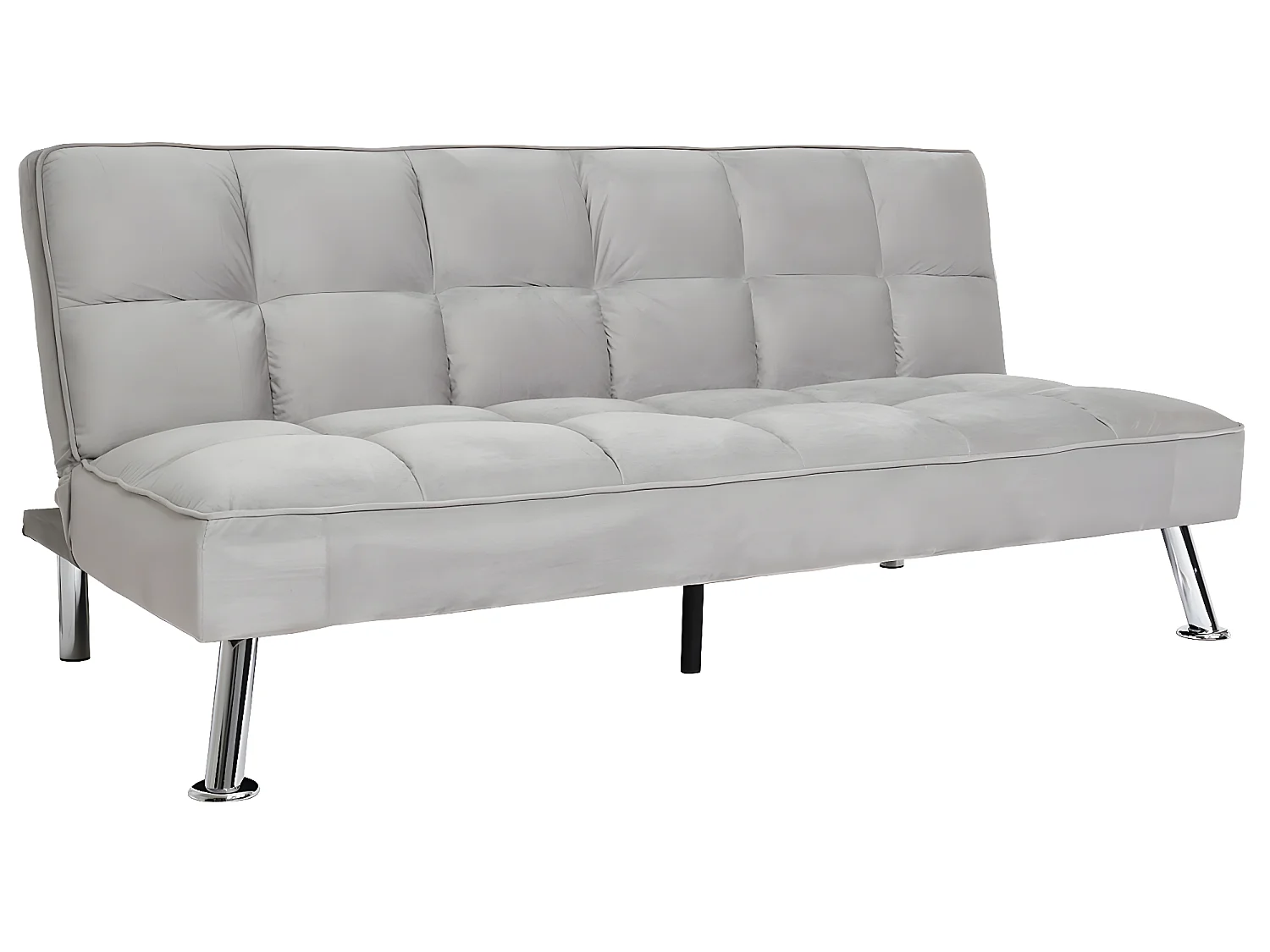 Sofa MCW-K21,  aksamit, szary