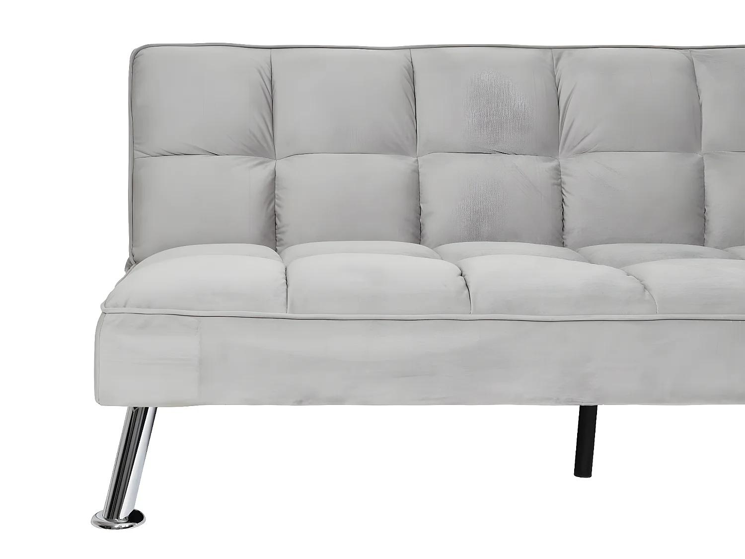 Sofa MCW-K21,  aksamit, szary