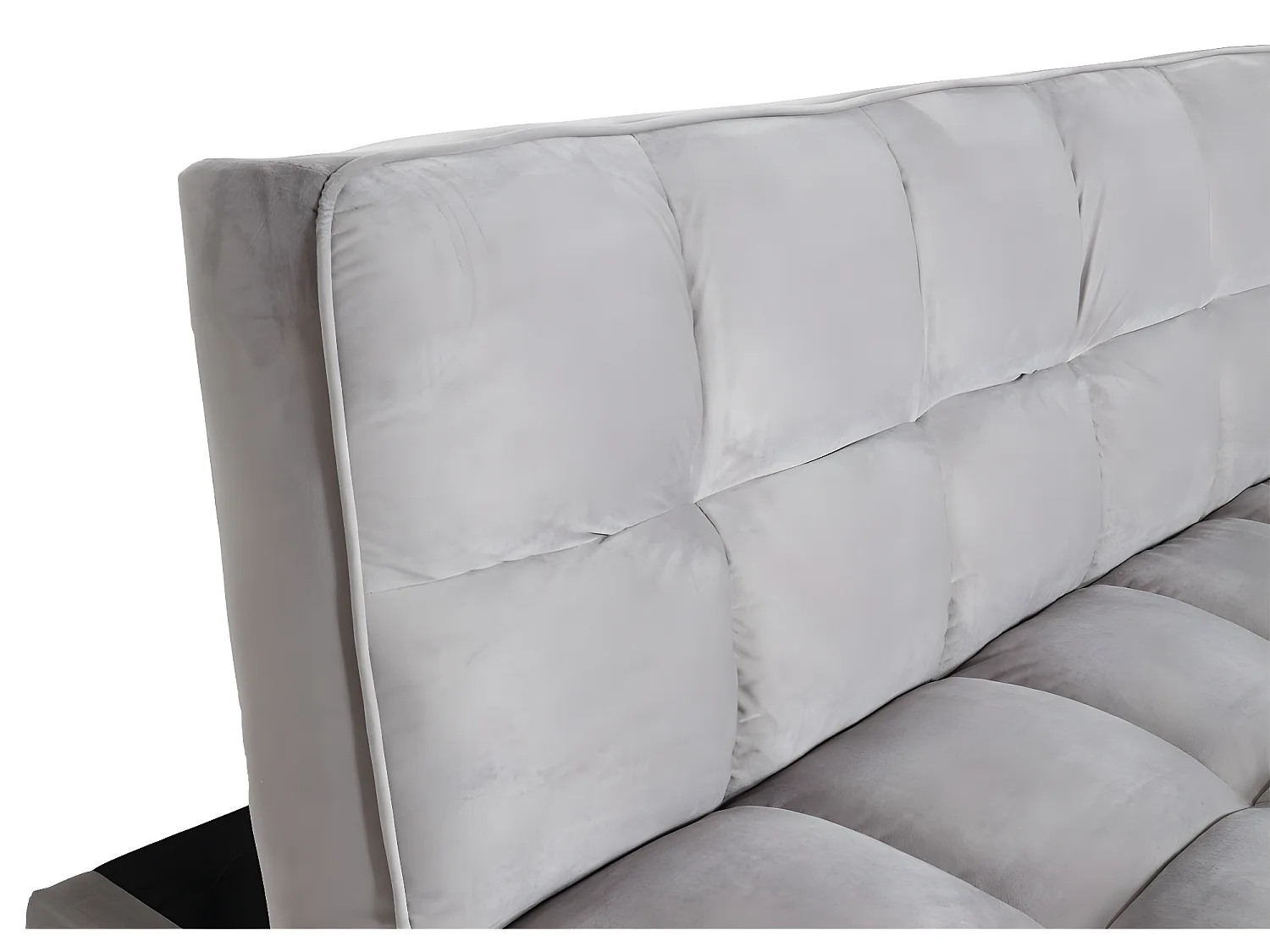 Sofa MCW-K21,  aksamit, szary