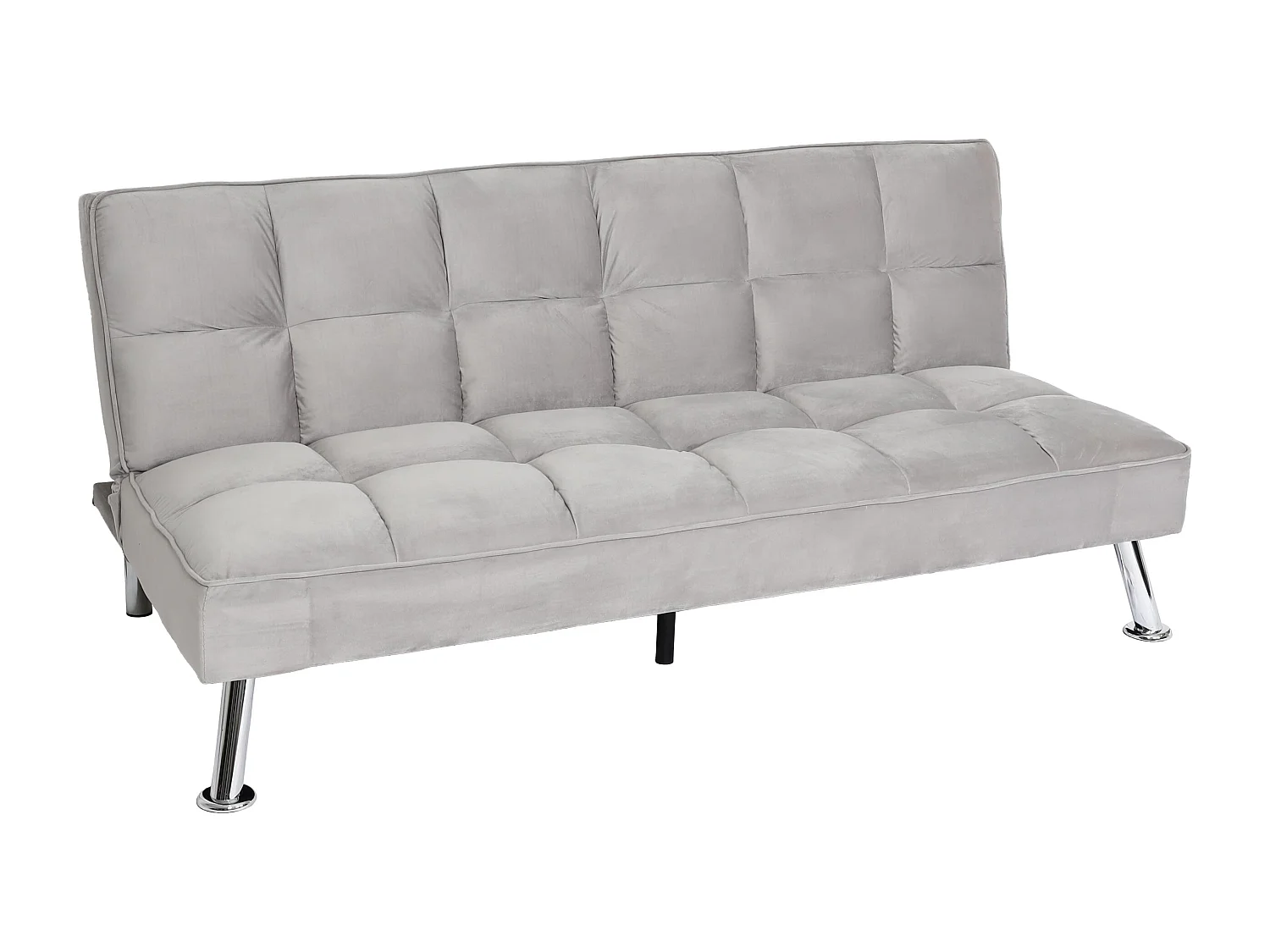 Sofa MCW-K21,  aksamit, szary