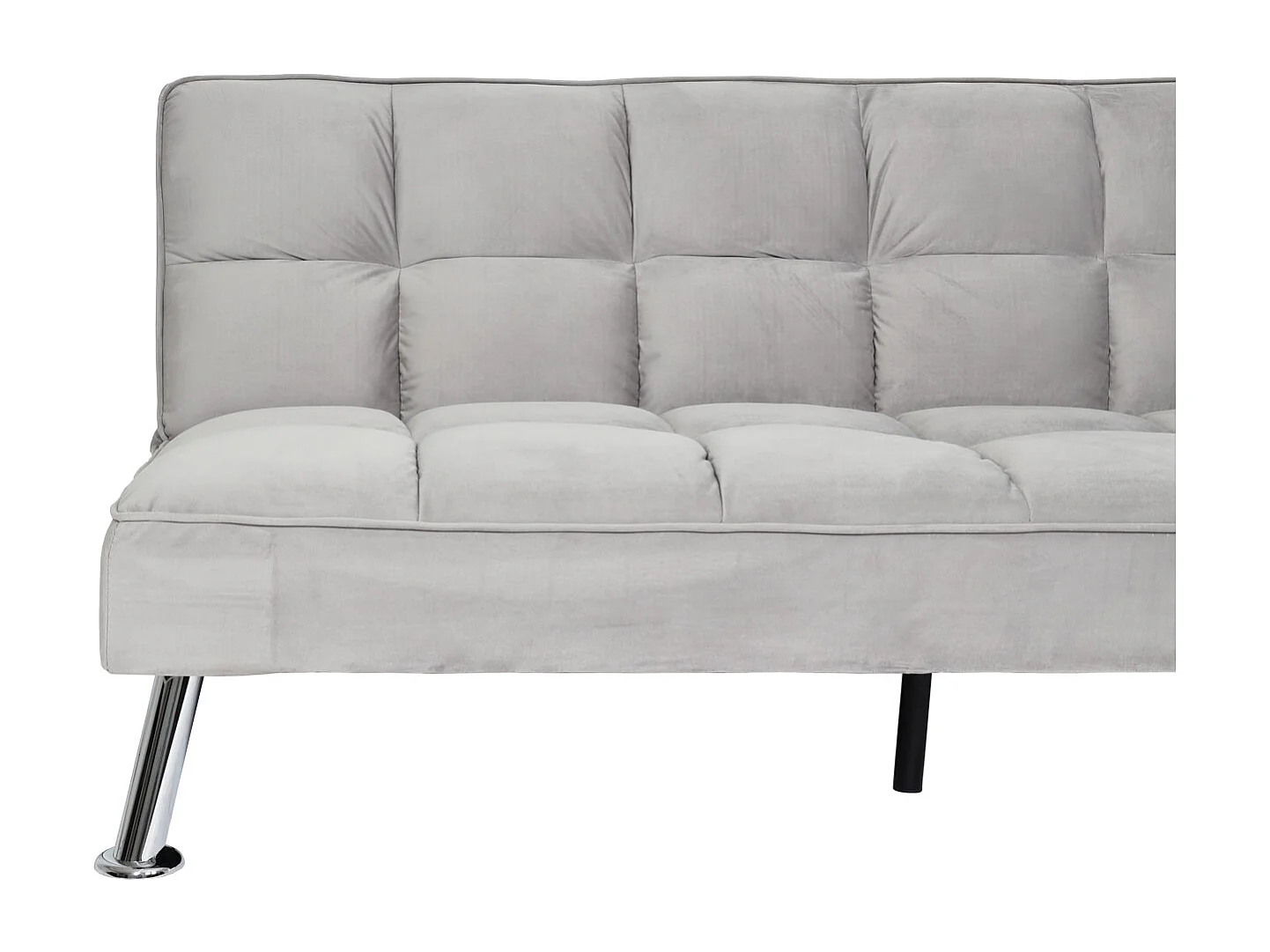 Sofa MCW-K21,  aksamit, szary