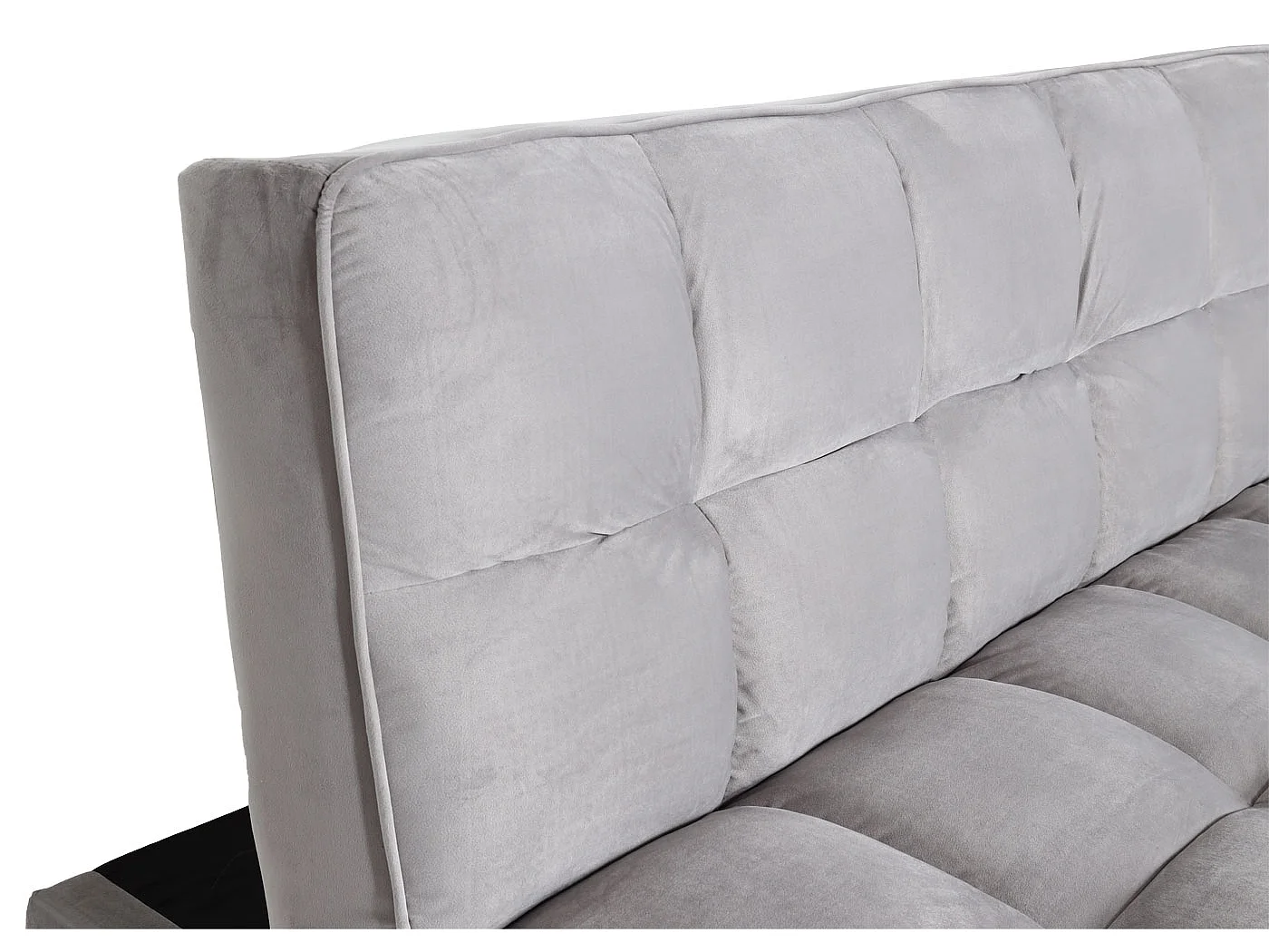 Sofa MCW-K21,  aksamit, szary