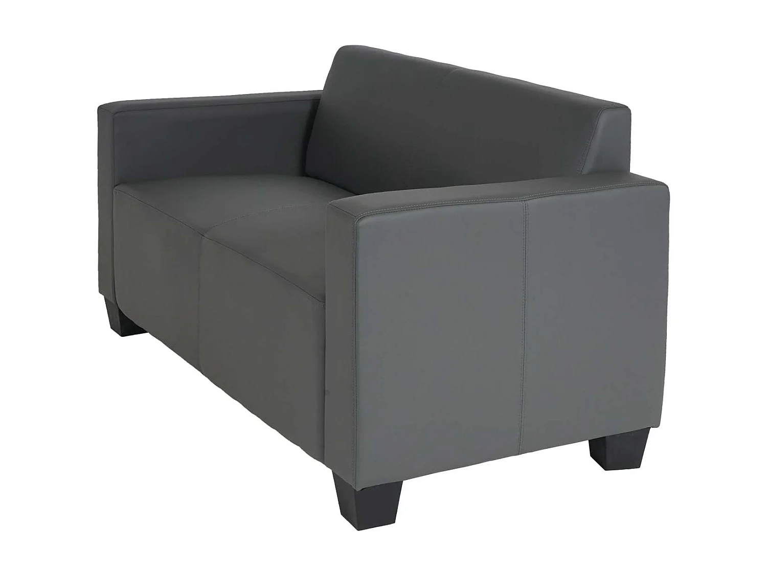 Sofa-Garnitur Moncalieri (2er-Set), Dunkelgrau