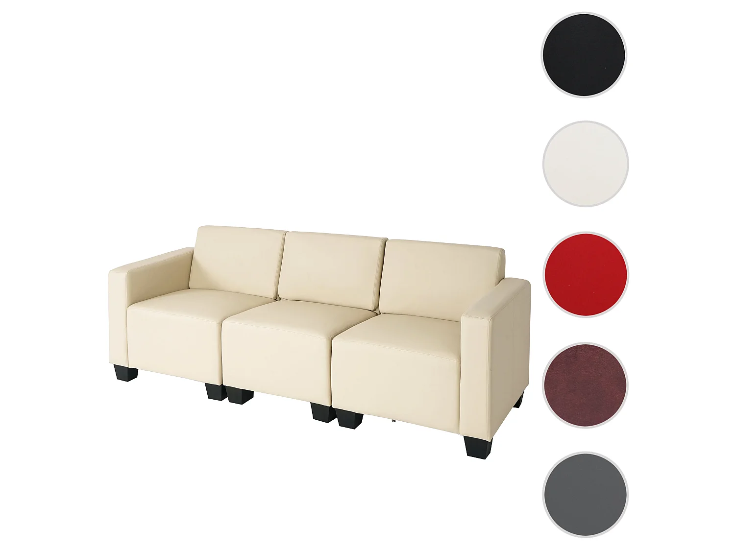 3-Sitzer Sofa Moncalieri, Creme