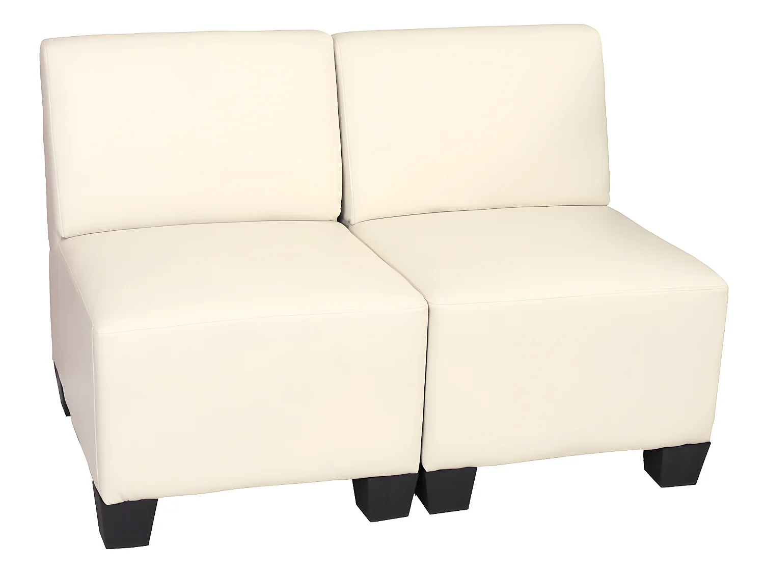 2-Sitzer Moncalieri, Creme, ohne Armlehnen