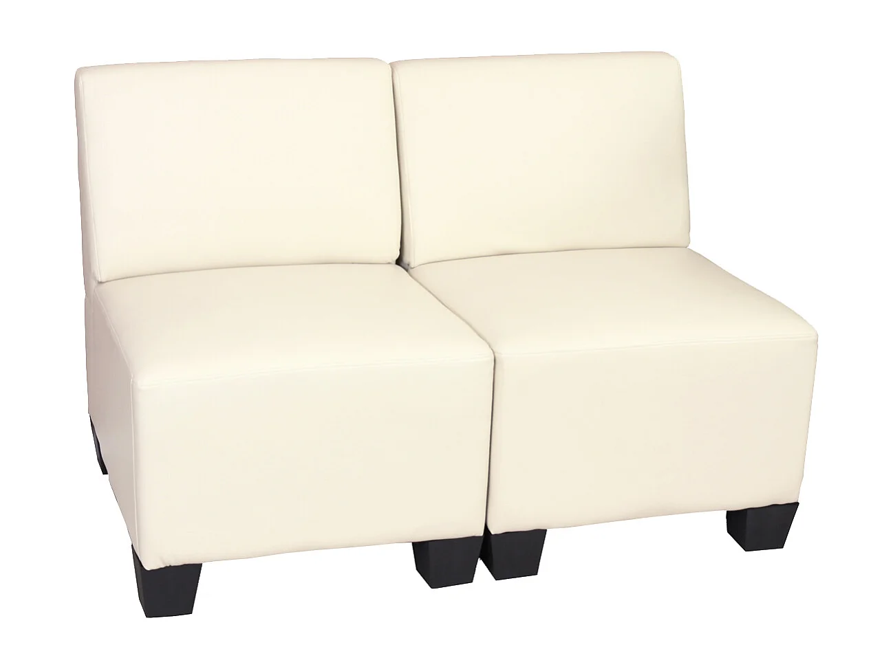 2-Sitzer Moncalieri, Creme, ohne Armlehnen