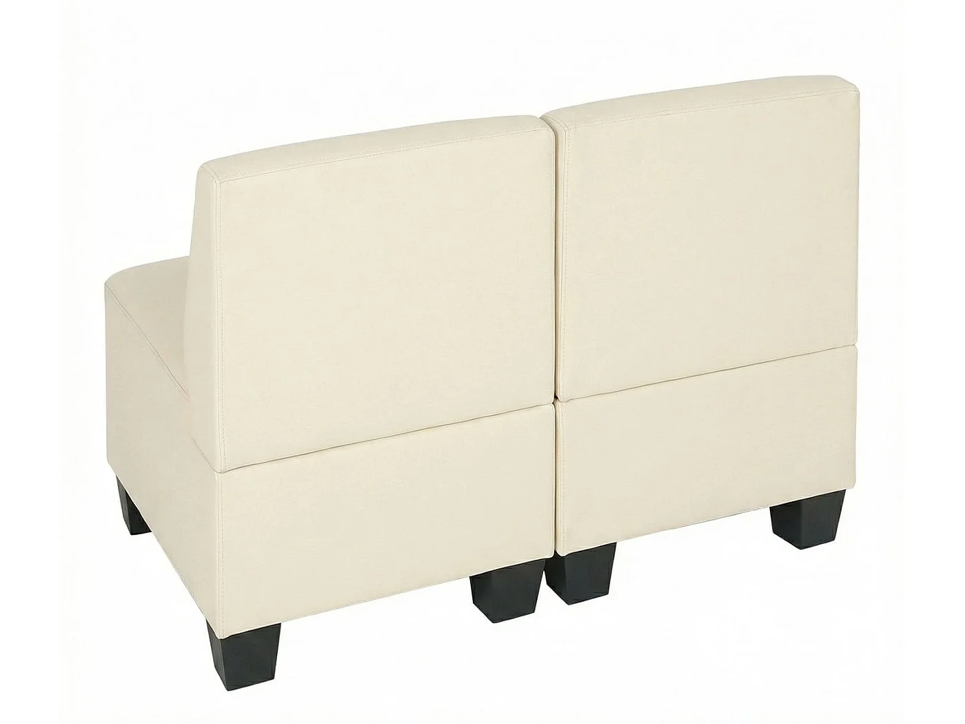 2-Sitzer Moncalieri, Creme, ohne Armlehnen