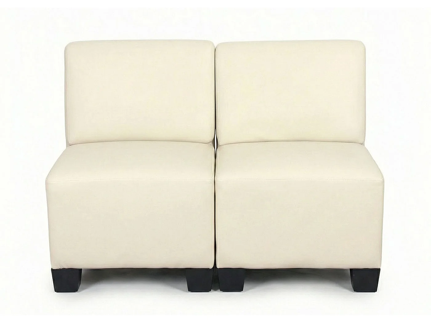 2-Sitzer Moncalieri, Creme, ohne Armlehnen